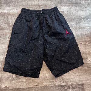 Air Jordan Splatter Cement Basketball Shorts Lined Swim Trunks Mens Sz. S
